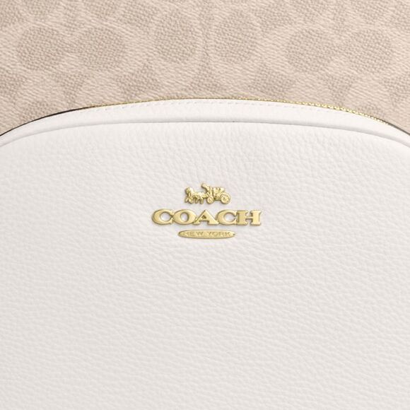 NWT Coach Outlet Large Court Backpack In Signature Canvas - Picture 4 of 6